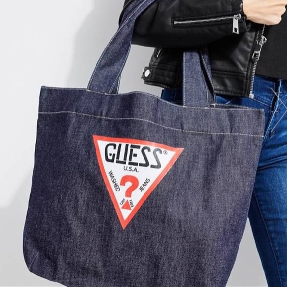 Guess | Bags | Guess Logo Denim Tote 